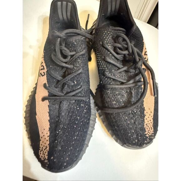 Adidas Yeezy Men\'s Boost 350 V2 Lace Up Low Top Sneaker Shoes Black Size 6 main image 9
